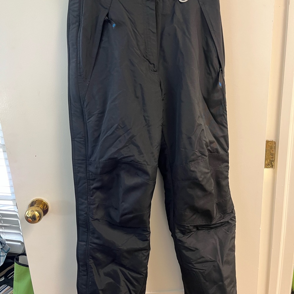 Black Women's Snow Pants - Insulated Winter Ski Trousers